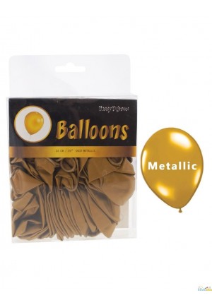 40 ballons 10" gold