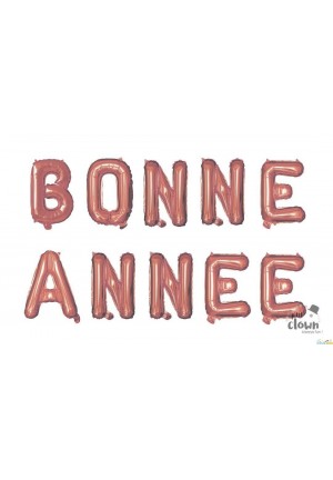 ballons bonne année rose