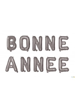ballons bonne année argent
