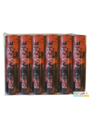 6x tubes fumig&egrave;ne rouge